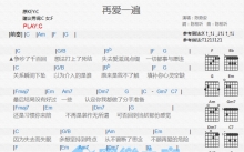 陈势安《再爱一遍》吉他谱_C调吉他弹唱谱_和弦谱