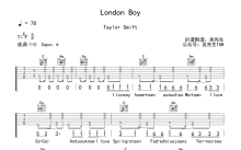 Taylor Swift《London Boy》吉他谱_C调吉他弹唱谱