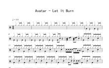 Avatar《Let It Burn》鼓谱_架子鼓谱