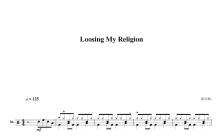 R.E.M.乐队《Losing My Religion》鼓谱_架子鼓谱