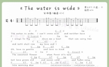 宋钟基《The water is wide》_C调尤克里里谱