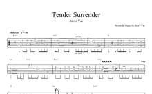 stevevai《Tendersurrender》吉他谱_吉他独奏谱