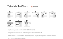 Hozier《take me to church》吉他谱_吉他弹唱谱_和弦谱