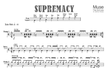 Muse《Supremecy》鼓谱_架子鼓谱