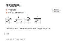 半岛阿熊《南方的姑娘》吉他谱_C调吉他弹唱谱_和弦谱