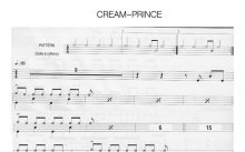 Prince《Cream》鼓谱_架子鼓谱