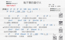 江蕙《点不着的番仔火》吉他谱_C调吉他弹唱谱_和弦谱
