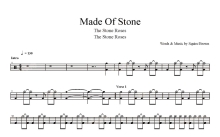 Stone Roses (The)《Made Of Stone》鼓谱_架子鼓谱