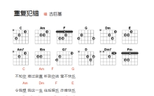 古巨基《重复犯错》吉他谱_C调吉他弹唱谱_和弦谱