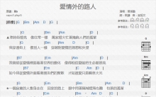 曾淑勤《爱情外的路人》吉他谱_G调吉他弹唱谱_和弦谱
