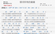 井柏然《银河所有的星星》吉他谱_G调吉他弹唱谱_和弦谱