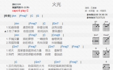 石康军《火光》吉他谱_C调吉他弹唱谱_和弦谱