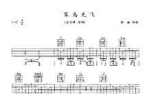 金学峰《笨鸟先飞》吉他谱_C调吉他弹唱谱