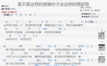 吴宗宪《是不是这样的夜晚你才会这样的想起我》吉他谱_C调吉他弹唱谱_和弦谱