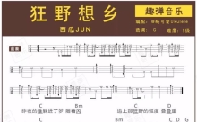 西瓜JUN《狂野想乡》_尤克里里谱