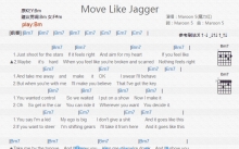 Maroon 5《Move Like Jagger》吉他谱_D调吉他弹唱谱_和弦谱