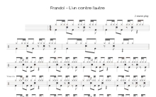 Frandol《L'un contre l'autre》鼓谱_架子鼓谱