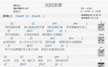 朱俐静《光的定律》吉他谱_C调吉他弹唱谱_和弦谱