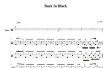 AC/DC乐队《Back In Black》鼓谱_架子鼓谱