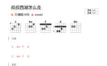 万塘路18号《叔叔西湖怎么走》吉他谱_C调吉他弹唱谱_和弦谱