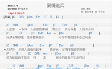 麒龙《爱情逃兵》吉他谱_C调吉他弹唱谱_和弦谱
