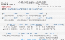 A-lin《今晚你想念的人是不是我》吉他谱_C调吉他弹唱谱_和弦谱