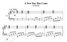 席琳·迪翁《A new day has come》钢琴谱