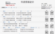周笔畅《我选择喜欢你》吉他谱_C调吉他弹唱谱_和弦谱