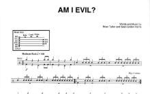 Metallica《Am I Evil》鼓谱_架子鼓谱