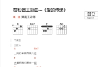 《爱的传递》吉他谱_C调吉他弹唱谱_和弦谱