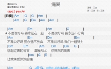 王迪《痛爱》吉他谱_A调吉他弹唱谱_和弦谱