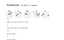 DNCE《Toothbrush》吉他谱_吉他弹唱谱_和弦谱