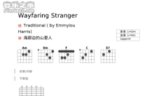 Ed Sheeran《Wayfaring Stranger》吉他谱_A调吉他弹唱谱_和弦谱