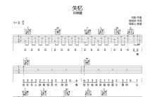 刘崇健《失忆》吉他谱_C调吉他弹唱谱