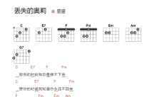 蔡盛《丢失的奥莉》吉他谱_吉他弹唱谱_和弦谱