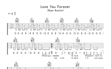 Ryan Huston《Love You Forever》吉他谱_G调吉他弹唱谱