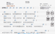 小安《忧愁》吉他谱_G调吉他弹唱谱_和弦谱