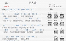 永邦《男人泪》吉他谱_G调吉他弹唱谱_和弦谱