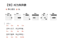 新心音乐《成为我异象》吉他谱_吉他弹唱谱_和弦谱