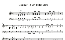 Coldplay乐队《A Sky Full of Stars》钢琴谱