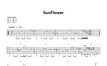 《sunflower》吉他谱_C调吉他独奏谱