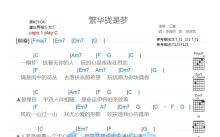 江蕙《繁华拢是梦》吉他谱_C调吉他弹唱谱_和弦谱