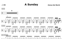 Jimmy Eat World《A Sunday》鼓谱_架子鼓谱