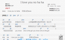 MATZKA《I love you no ha ha》吉他谱_C调吉他弹唱谱_和弦谱