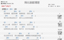 陈晓东《我比谁都清楚》吉他谱_C调吉他弹唱谱_和弦谱