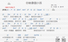 阿杜《你就像个小孩》吉他谱_C调吉他弹唱谱_和弦谱