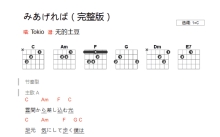 Tokio《みあげれば》吉他谱_C调吉他弹唱谱_和弦谱