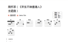 刘美君《两杯茶》吉他谱_F调吉他弹唱谱_和弦谱