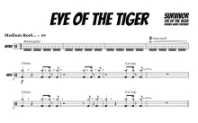 Survivor -《Eye of the Tiger》鼓谱_架子鼓谱