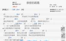冼佩瑾《亲密的疏离》吉他谱_C调吉他弹唱谱_和弦谱